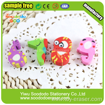 animal surface ,number shape  promotion extruded stationery